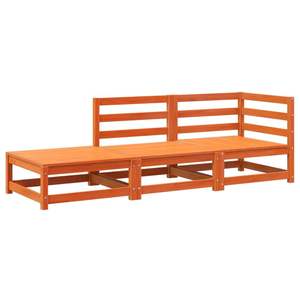 Sofá de Jardín de Madera de Pino Maciza Color Cera Marrón, Tamaño Estándar - Product Image 2