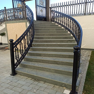 Barandilla de Hierro Forjado Resistente para Escaleras: Mejore la Decoración de su Hogar Moderno y Lujoso con un Arte Metálico Artesanal de Primera Calidad - Product Image 4