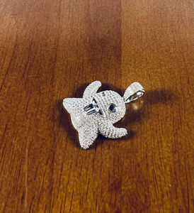 Colgante de Fantasma Adorable con Incrustaciones de Moissanita, Estilo Diamante, Collar Hip Hop, Joyería de Dibujos Animados Divertida y Brillante, Pieza Destacada - Product Image 4