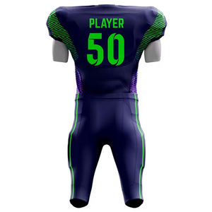 Ensemble d'uniformes de football américain de qualité supérieure, impression par sublimation personnalisée, séchage rapide, design personnalisé, meilleur rapport qualité-prix - Product Image 2