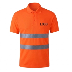 เสื้อโปโลโพลีเอสเตอร์สำหรับงานก่อสร้าง สะท้อนแสง มองเห็นได้ชัดเจน แห้งเร็ว ระบายอากาศได้ดี สำหรับผู้ชาย พร้อมโลโก้แบบกำหนดเอง - Product Image 6