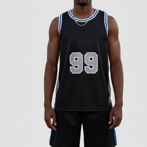 Uniforme de Baloncesto Sublimado Personalizado Transpirable de Talla Grande Más Vendido, Jersey Masculino con Diseño Único, Nombre y Números - Product Image 4