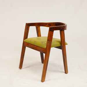 เก้าอี้ไม้เนื้อแข็ง 100% สไตล์โมเดิร์นใหม่ เก้าอี้ทานอาหารสไตล์ฟาร์มเฮาส์ สำหรับใช้ในเชิงพาณิชย์ เฟอร์นิเจอร์ห้องอาหารสำหรับร้านกาแฟ ร้านอาหาร โรงแรม - Product Image 3