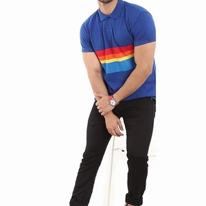 เสื้อเชิ้ตแขนสั้นผู้ชาย ระบายอากาศได้ดี ผ้าถักเรียบง่าย สไตล์ลำลอง พร้อมลายพิมพ์แบบซับลิเมชั่น - Product Image 3