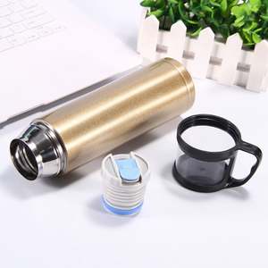Bouteilles d'eau isothermes personnalisées en gros, 500 ml, en acier inoxydable 304, portables pour l'extérieur, avec couvercle-gobelet - Product Image 2