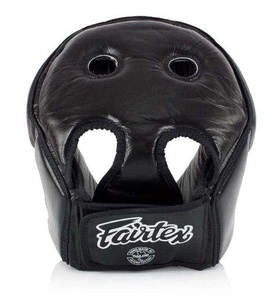 อุปกรณ์ป้องกันศีรษะสำหรับชกมวย Fairtex ทำจากหนัง PU ป้องกันเต็มใบหน้า พร้อมสายรัดแบบ Hook & Loop สำหรับผู้ใหญ่ ใช้ได้ทั้งชายและหญิง - Product Image 4