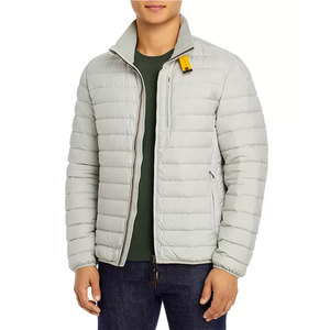Chaqueta de Plumón para Hombre, Color Sólido, para Invierno y Otoño, con Cuello Alto, Resistente al Viento, Cierre Frontal, Informal, Acolchada de Poliéster - Product Image 1