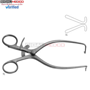 Rétracteur JACKSON BURROWS à bout arrondi 185 mm, auto-fixant, pour abdomen, instruments médicaux, prix de gros - Product Image 4