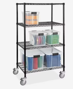OEM/ODM Vietnam 4 Tier 5 Tier Stainless Steel Wire Shelving <b>Rack</b> Chrome Metal <b>Storage</b> Shelf for Warehouse <b>Kitchen</b> Home Use - Product Image 4