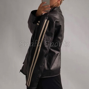 Women's Oversized Genuine <b>Leather</b> Breathable Windproof <b>Winter</b> <b>Jacket</b> Oversized Comfortable Fashion Wear - Product Image 6