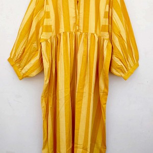 Robe longue décontractée en coton imprimé pour femme, nouvelle collection, coupe au sol, taille naturelle, lavable - Product Image 2