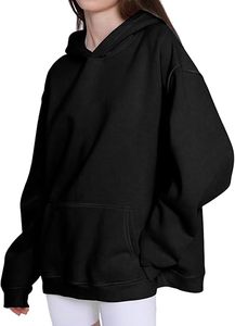 Acid Wash Hoodie for Women's Pullover Oversized Sweatshirts Heavyweight Fleece <b>Drop</b> Shoulder Cozy Loungewear hoodies - Product Image 6