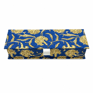 Handcrafted <b>Biodegradable</b> Art <b>Paper</b> Block Printed Boxes Featuring Elegant Artisan Prints for Gifting Storage Stylish Home Decor - Product Image 1