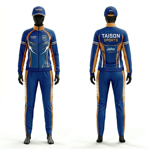 Survêtement de tennis pour femme en polyester respirant de qualité supérieure, design à panneaux orange et turquoise, logo personnalisé par sublimation. - Product Image 5