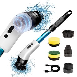 Spazzola multifunzione elettrica auto-rotante spazzola impermeabile girevole 5/7/9 testine per spazzole sostituibili 2 pulizia - Product Image 1