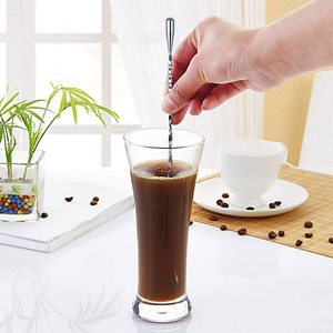 Custom Stainless Steel Modern Eco-Friendly Cutlery Creative <b>Bar</b> Cocktail Stirring Spoon Swizzle Stick Long Mixing Spoons - Product Image 6