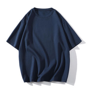 T-shirt en jersey respirant surdimensionné pour homme, de haute qualité, personnalisé, avec logo imprimé, en coton/fibre de bambou, taille plus, coupe ample - Product Image 3