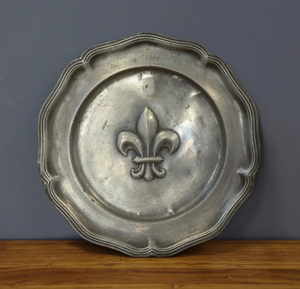 Antique Charger <b>Plate</b> Floral Border Silver Dish <b>Decorative</b> <b>Plates</b> Food Contact Safe Brass Charger <b>Plate</b> Restaurant Hotel Use - Product Image 4