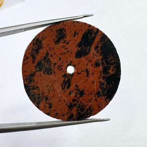 Natural Mahogany Obsidian Dial Size 31.50 mm Round Flat Disc Thickness 1.50mm Classic Elegant Vintage Luxury Watch <b>Face</b> - Product Image 5