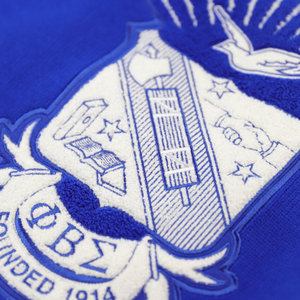 Phi Beta Sigma Wool V Neck <b>Sweater</b> Royal Blue Greek Letter <b>Pullover</b> Premium Knit Fraternity Apparel Classic Fit Top - Product Image 6