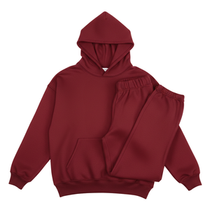 Ensemble survêtement homme personnalisé avec logo, sweat à capuche épais et pantalon de jogging, deux pièces, toutes saisons, décontracté, sport, gym - Product Image 2