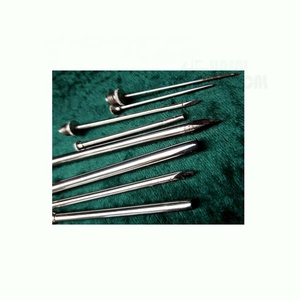 Trocart chirurgical vétérinaire manuel de haute qualité avec canule à manche en bois en acier inoxydable certifiée CE réutilisable - Product Image 3