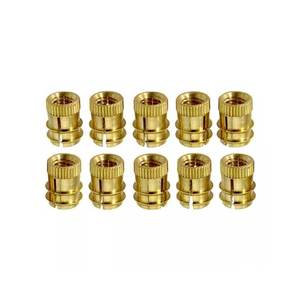 Reliable Brass Plastic Moulding <b>Inserts</b> for Screws, Bolts and <b>Threaded</b> Fastening Solutions High Strength Industrial Use - Product Image 2