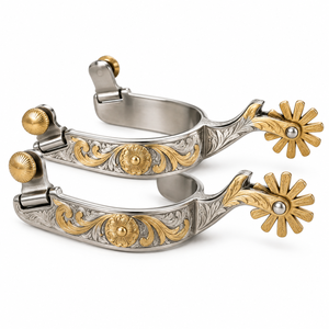 Éperons Western professionnels pour l'équitation, éperons de cheval, sangle équestre, produits équestres personnalisés, service OEM - Product Image 5