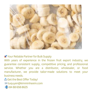 Tranches de bananes IQF Golden Premium, fournisseur de fruits congelés du Vietnam - Product Image 2