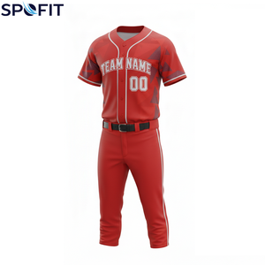 Uniforme de Béisbol para Adultos al por Mayor de Alta Calidad, 100% Poliéster, Transpirable, de Secado Rápido, Uniforme de Béisbol Personalizado - Product Image 1