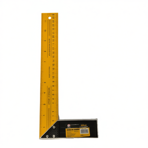 Regla de Esquina en Forma de L Negra y Amarilla de 300 mm - Product Image 1