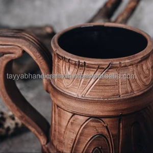 Tazas de madera hechas a mano para beber té, café, vino, cerveza, taza de madera de Tayyab Handicraft - Product Image 2