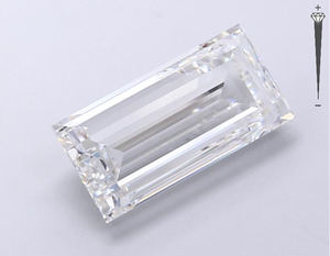 Diamante Cultivado en Laboratorio con Certificación IGI, Corte Baguette de 4.77 CT, Color E, Claridad VVS2, CVD LG 671462576, ROYAL GEMS, Super Joyería - Product Image 3