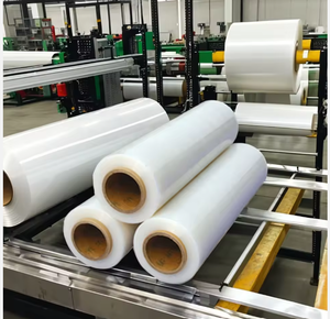 High Quality Transparent Plastic LLDPE <b>Stretch</b> Wrap Soft Food Grade Shrink Pallet Wrap for Juice Pallets - Product Image 3