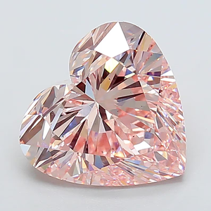Lab grown Diamond Fancy <b>Pink</b> Heart Cut Diamond Loose Stone For Jewelry Making - Product Image 1
