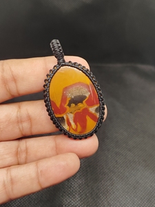 Pendentif papillon en macramé fait main, cabochon de pierre précieuse, pierre précieuse en vrac, lot de pierres précieuses en gros, cabochon de pierre précieuse - Product Image 6