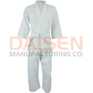 Uniforme de Karate Blanco 100% Algodón, Duradero, Unisex, para Adultos, Artes Marciales, Corte Regular, en Stock - Product Image 2