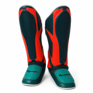 New Arrival High Quality Leather Shin Guards Professional Protection Hook and Loop Closure Latest Design Leather Made Shin Guard - Product Image 3