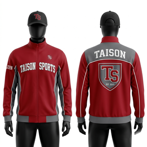 Veste d'entraînement de softball en tissu polyester interlock 240 GSM, respirante, séchage rapide, bleu royal, broderie par sublimation - Product Image 6
