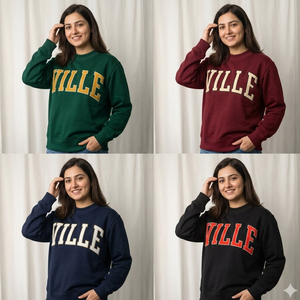 Sudadera Personalizada OEM con Cuello Alto Estilo Universitario, Sudadera con Capucha para Universidad, Ropa de Campus, Logotipo Bordado con Apliques para el Espíritu Escolar - Product Image 5