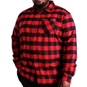 Unisex Casual <b>Flannel</b> Shirt Long Sleeve Corduroy Collar Checked Button Up Outdoor Fashion <b>Overshirt</b> - Product Image 1