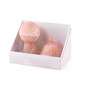 Juego de quemador de incienso de piedra rosa con tapa y soporte para aromaterapia - Product Image 3