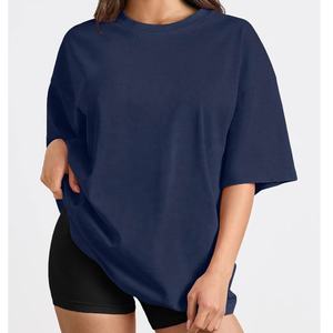 T-shirt de fitness personnalisé pour femmes, couleur unie, tee-shirt de yoga, grande taille, séchage rapide et respirant, F238 - Product Image 1