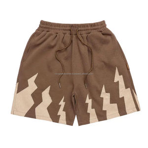 Pantalones Cortos de Pana Sólida Vintage Personalizados para Hombre, con Logotipo Bordado, Estilo Urbano, Largura hasta la Rodilla, Tela de Algodón, Pantalones Casuales de Secado Rápido - Product Image 3