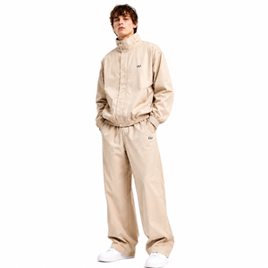 Veste coupe-vent à col montant personnalisée en gros pour homme, en nylon, avec boutons-pression, imperméable, légère, pour jogging, vente en gros OEM - Product Image 1