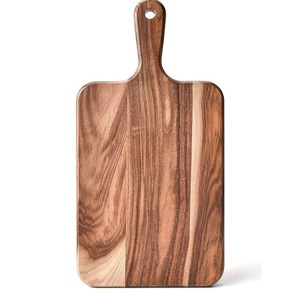 Tabla de cortar para cocina - tabla de cortar redonda pequeña de madera - tabla de cortar redonda de alta calidad para pizzerías y cafeterías - Product Image 5