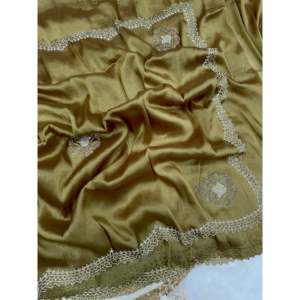 Robe de soirée de créateur Saree avec diamant Jarkhan Work Elegant Dresses - Product Image 1