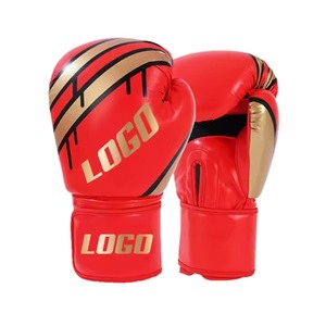 Guantes de Boxeo Profesionales Personalizados, Impermeables, Negros y Dorados, de Cuero PU con Cierre, Transpirables, Unisex, para Entrenamiento - Product Image 6
