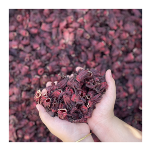Fleurs d'hibiscus du Vietnam séchées, calices de roselle, couleur naturelle, pour la fabrication de sirop et de boisson à la sorrel, sac de 1 kg, commande de démarrage, fournisseur - Product Image 1