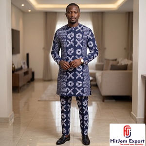 Custom African Wax Print Cotton Fabric Ankara Kitenge Textile OEM ODM Manufacturer for Garment Clothing Production Wholesale - Product Image 1